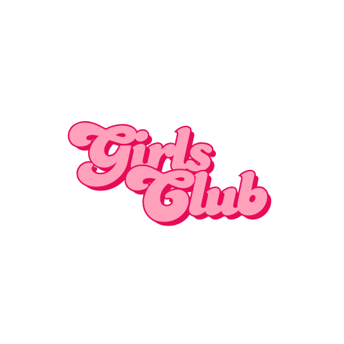 pink red and white minimalist retro vintage cute typographic beauty salon logo