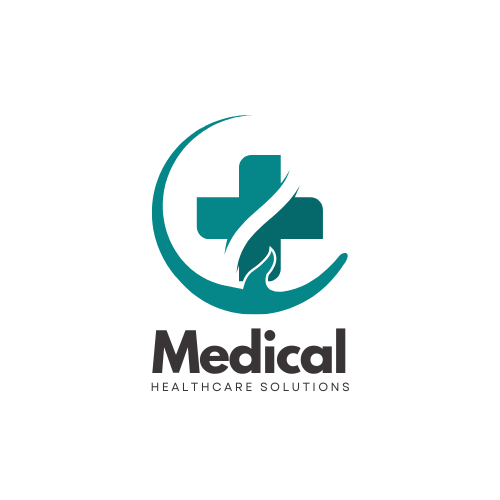 white and green square medical logo